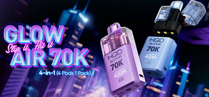 HQD Glow Air 70K Pod Vape Kit | only £15.99 | Cheapest Vape Shop in Uk