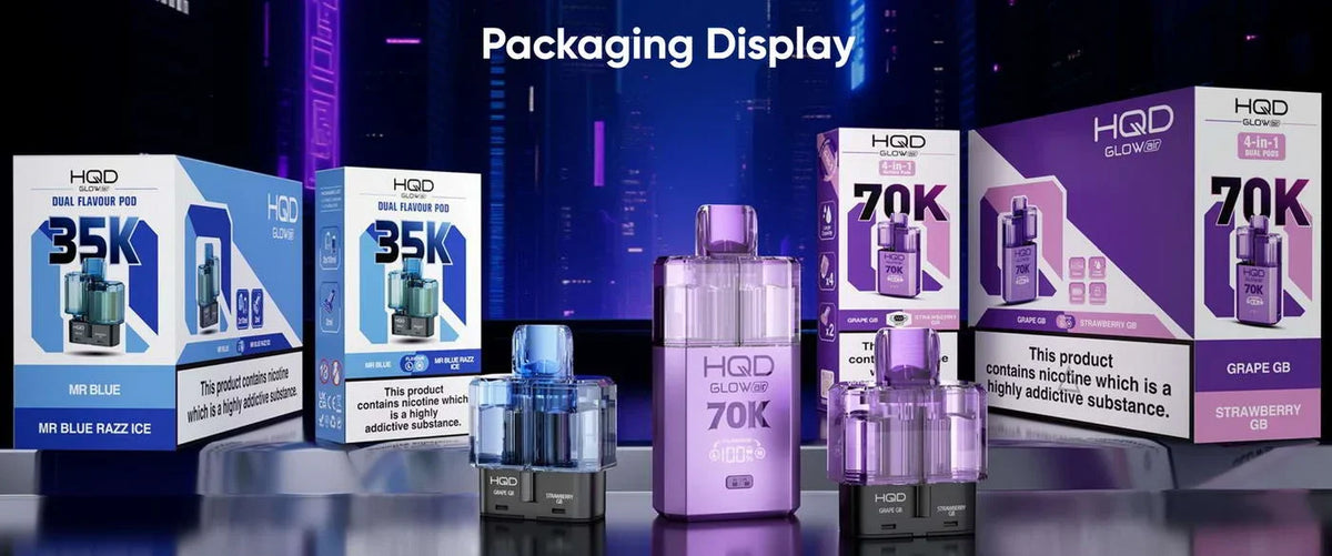 HQD Glow Air 70K Pod Vape Kit | only £15.99 | Cheapest Vape Shop in Uk