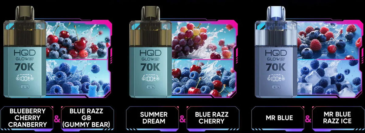 HQD Glow Air 70K Pod Vape Kit | only £15.99 | Cheapest Vape Shop in Uk
