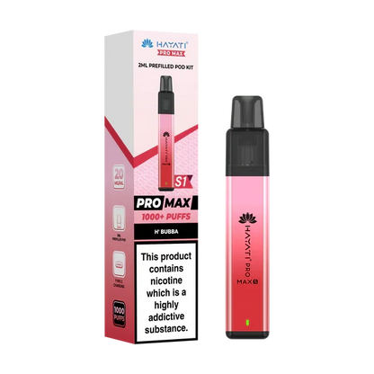 Hayati Pro Max S1 1000+ Puff Pre-Filled Pod Kit - Box of 10 | only £39.99 | Cheapest Vape Shop in Uk