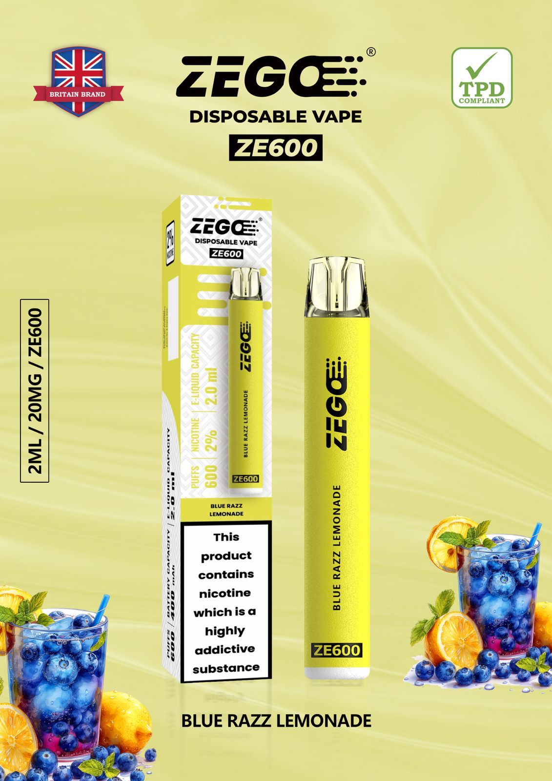 Zego ZE600 - Box of 10 | only £19.99 | Cheapest Vape Shop in Uk