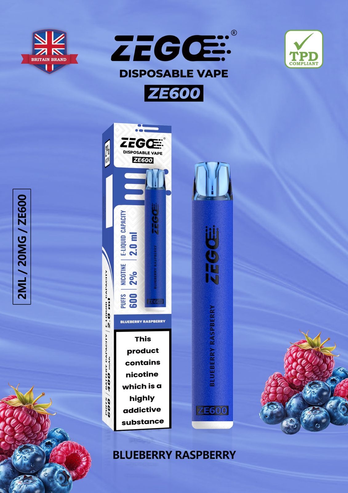 Zego ZE600 - Box of 10 | only £19.99 | Cheapest Vape Shop in Uk