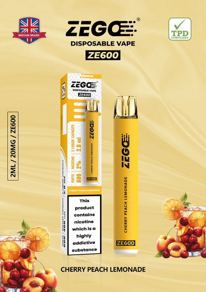 Zego ZE600 - Box of 10 | only £19.99 | Cheapest Vape Shop in Uk