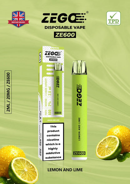 Zego ZE600 - Box of 10 | only £19.99 | Cheapest Vape Shop in Uk