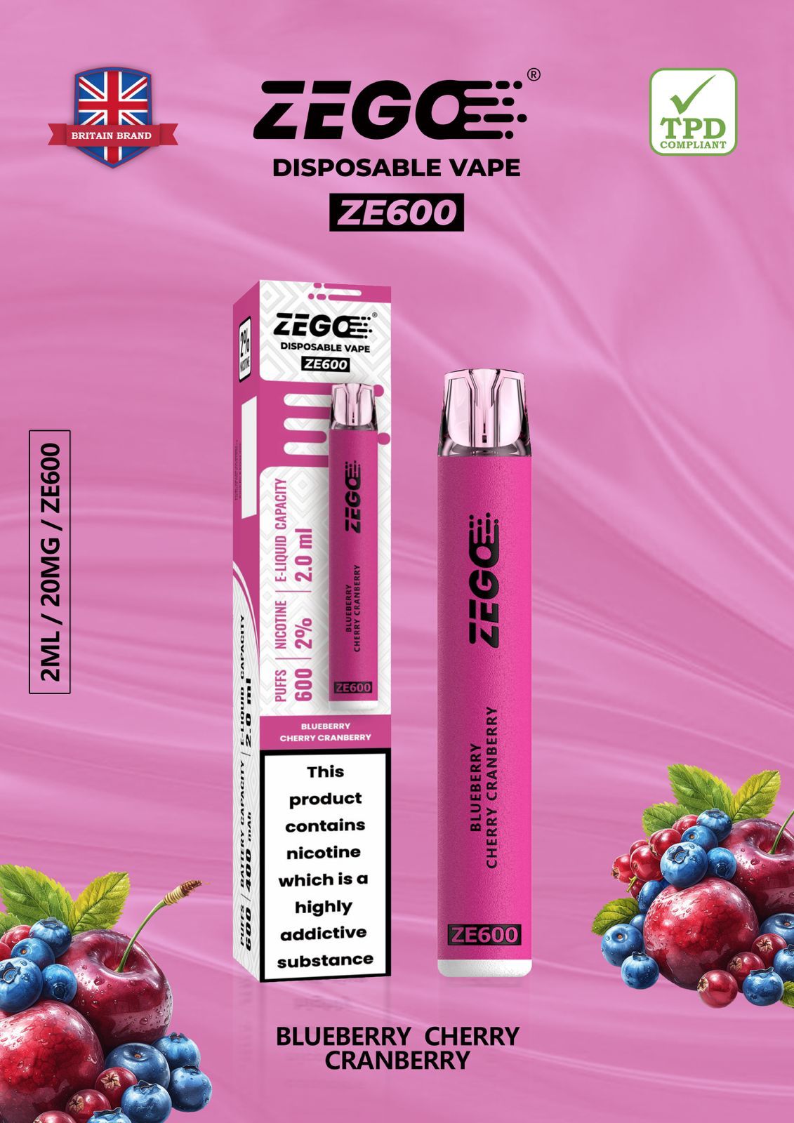 Zego ZE600 - Box of 10 | only £19.99 | Cheapest Vape Shop in Uk