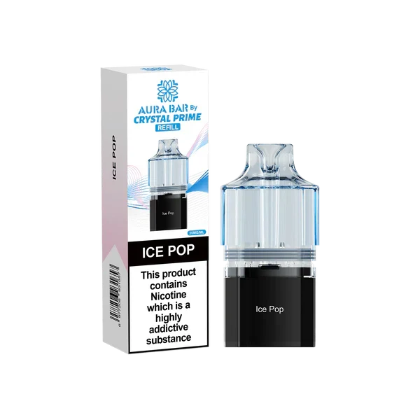 Crystal Prime Aura Bar 10k Replacement Pods - Box of 10 | only £47.25 | Cheapest Vape Shop in Uk