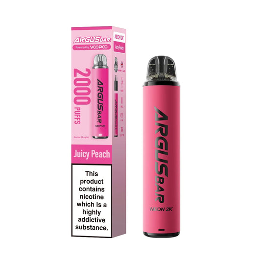 VooPoo Argus Bar Neon 2K Prefilled Kit | only £6.99 | Cheapest Vape Shop in Uk