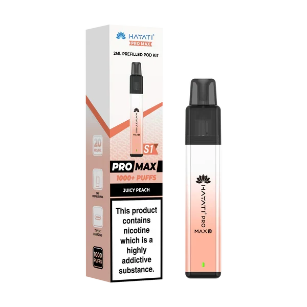 Hayati Pro Max S1 1000+ Puff Pre-Filled Pod Kit - Box of 10 | only £39.99 | Cheapest Vape Shop in Uk