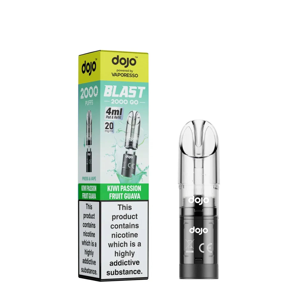 Vaporesso DOJO Blast Go 2000 Prefilled Pods | only £4.49 | Cheapest Vape Shop in Uk