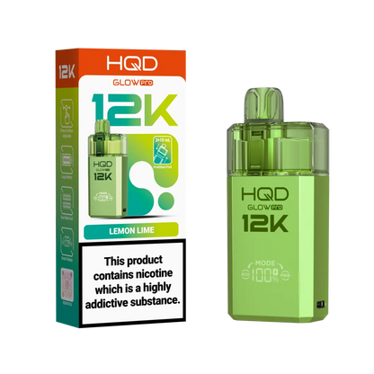 HQD Glow Pro 12k Prefiiled Kit - Box of 10 | only £72.99 | Cheapest Vape Shop in Uk