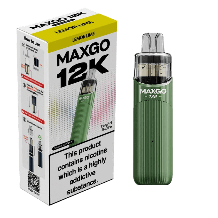 RELX MAXGO 12k Pre-Filled Pod Kit TPD Compliant - Pack Of 3 | only £25.99 | Cheapest Vape Shop in Uk