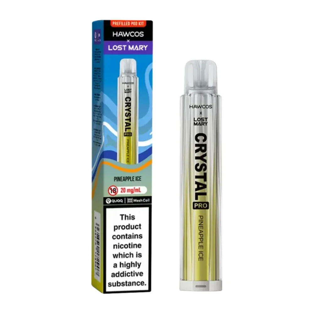 Hawcos x Lost Mary Crystal Pro 600 Prefilled Pod Kit-Box of 10 | only £39.99 | Cheapest Vape Shop in Uk