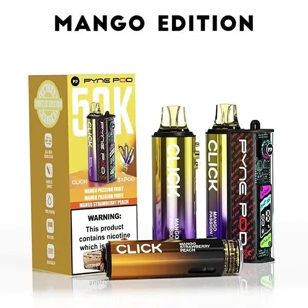 Pyne Pod Click 50K Prefilled Vape | TPD | only £12.99 | Cheapest Vape Shop in Uk