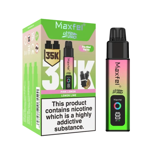 Maxfel Ultra Pro 35k Prefilled Vape Kit | Only £12.99 | Any 3 For £34.99 | only £12.99 | Cheapest Vape Shop in Uk
