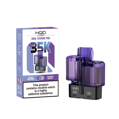 HQD Glow Air 35K Prefilled Pods - Box of 5 | only £37 | Cheapest Vape Shop in Uk