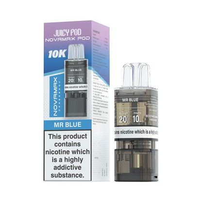 Juicy Pod NovaMax 10K Prefilled Pods - Box Of 10 | only £46.99 | Cheapest Vape Shop in Uk