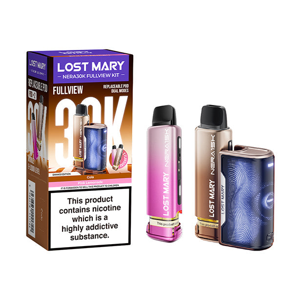 Lost Mary Nera30K Fullview Prefilled Pod Kit | only £11.49 | Cheapest Vape Shop in Uk