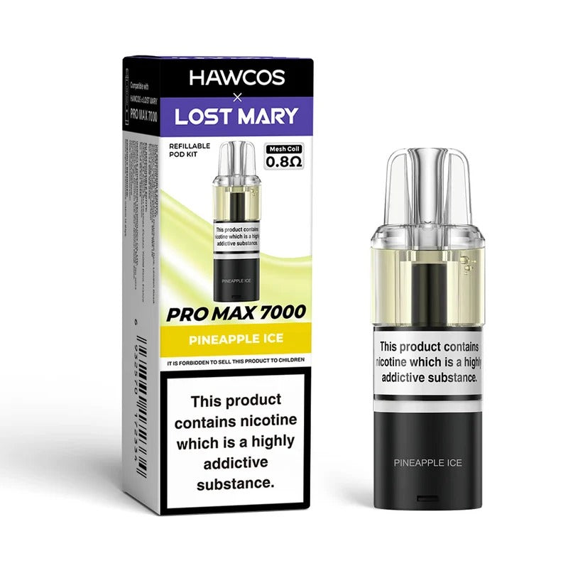 Hawcos x Lost Mary Pro Max 7000 Prefilled Pod + Refill Container | Only £7.50 | Any 3 For £19.99 | only £7.50 | Cheapest Vape Shop in Uk