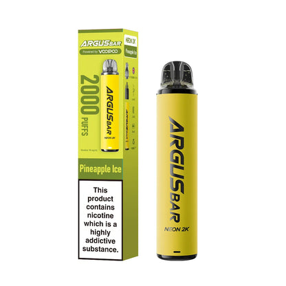 VooPoo Argus Bar Neon 2K Prefilled Kit | only £6.99 | Cheapest Vape Shop in Uk