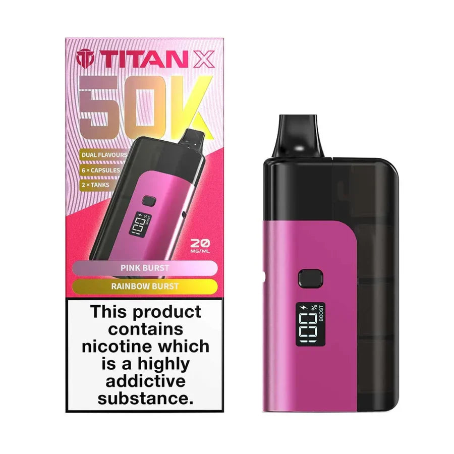 Titan X 50K Prefilled Pod Kit - Box of 10 | only £92.99 | Cheapest Vape Shop in Uk