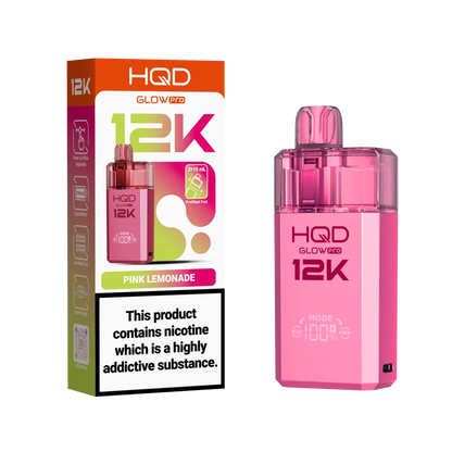 HQD Glow Pro 12k Prefiiled Kit - Box of 10 | only £72.99 | Cheapest Vape Shop in Uk