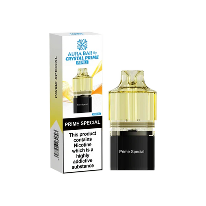 Crystal Prime Aura Bar 10k Replacement Pods - Box of 10 | only £47.25 | Cheapest Vape Shop in Uk