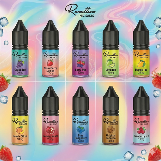 Ramillion Nic Salts 10mg  & 20mg - Box of 10 | only £19.99 | Cheapest Vape Shop in Uk