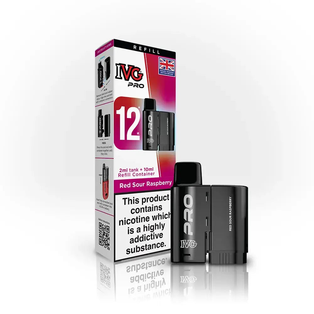 IVG Pro 12 Prefilled Pods - Box of 5 | only £31.99 | Cheapest Vape Shop in Uk
