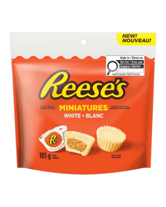 Reese’s Miniatures White Peanut Butter Cups 185g (Canadian Edition) | only £6.49 | Cheapest Vape Shop in Uk