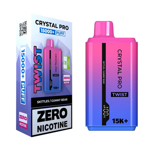 Crystal Pro Twist 15000 Puffs Prefilled Vape Zero Nicotine - Box of 5 | only £39.00 | Cheapest Vape Shop in Uk
