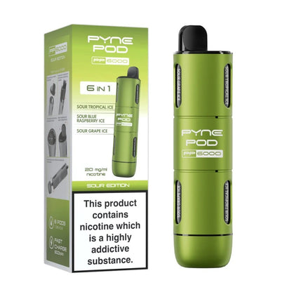 Pyne Pod 6 in 1 PP6000 Prefilled Pod Kit | Up to 6000 Puffs| only £6.99 | Cheapest Vape Shop in Uk