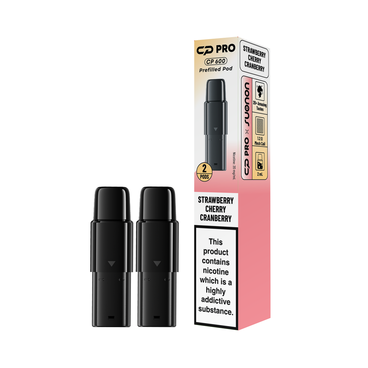 CP Pro 600 Prefilled Pods - Box of 10 (Pack of 2) | only £34.99 | Cheapest Vape Shop in Uk