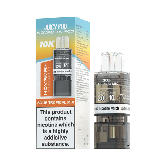 Juicy Pod NovaMax 10K Prefilled Pods - Box Of 10 | only £46.99 | Cheapest Vape Shop in Uk