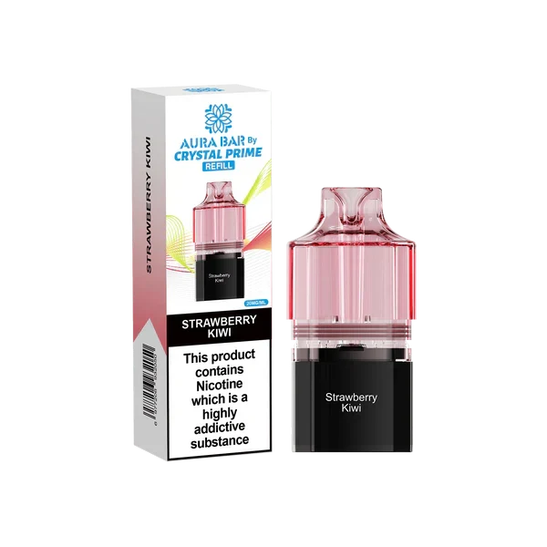 Crystal Prime Aura Bar 10k Replacement Pods - Box of 10 | only £47.25 | Cheapest Vape Shop in Uk