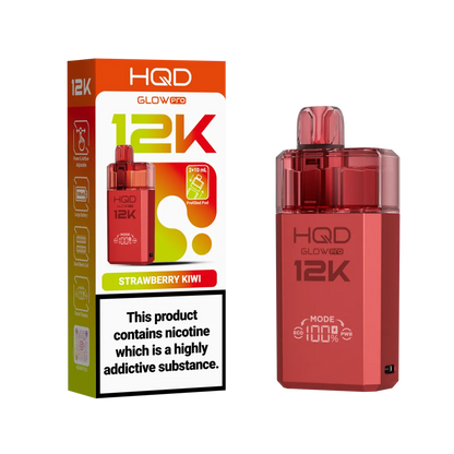 HQD Glow Pro 12k Prefiiled Kit - Box of 10 | only £72.99 | Cheapest Vape Shop in Uk