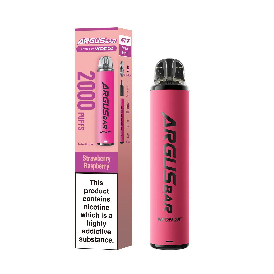 VooPoo Argus Bar Neon 2K Prefilled Kit | only £6.99 | Cheapest Vape Shop in Uk