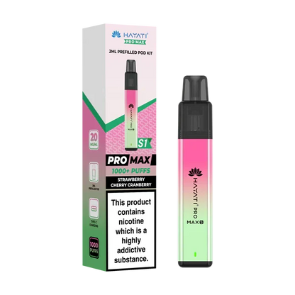 Hayati Pro Max S1 1000+ Puff Pre-Filled Pod Kit - Box of 10 | only £39.99 | Cheapest Vape Shop in Uk