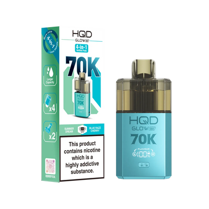 HQD Glow Air 70K Pod Vape Kit | only £15.99 | Cheapest Vape Shop in Uk