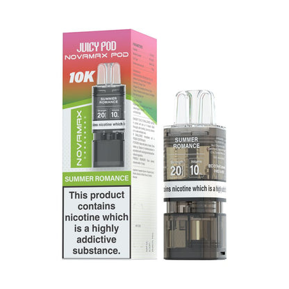 Juicy Pod NovaMax 10K Prefilled Pods - Box Of 10 | only £46.99 | Cheapest Vape Shop in Uk
