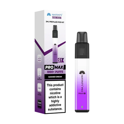 Hayati Pro Max S1 1000+ Puff Pre-Filled Pod Kit | only £5.99 | Cheapest Vape Shop in Uk