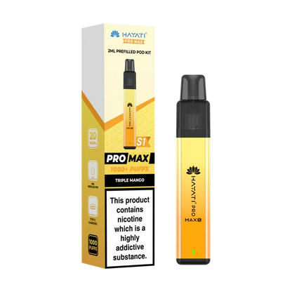 Hayati Pro Max S1 1000+ Puff Pre-Filled Pod Kit - Box of 10 | only £39.99 | Cheapest Vape Shop in Uk