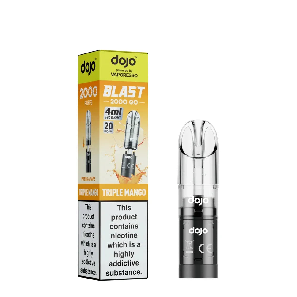 Vaporesso DOJO Blast Go 2000 Prefilled Pods | only £4.49 | Cheapest Vape Shop in Uk