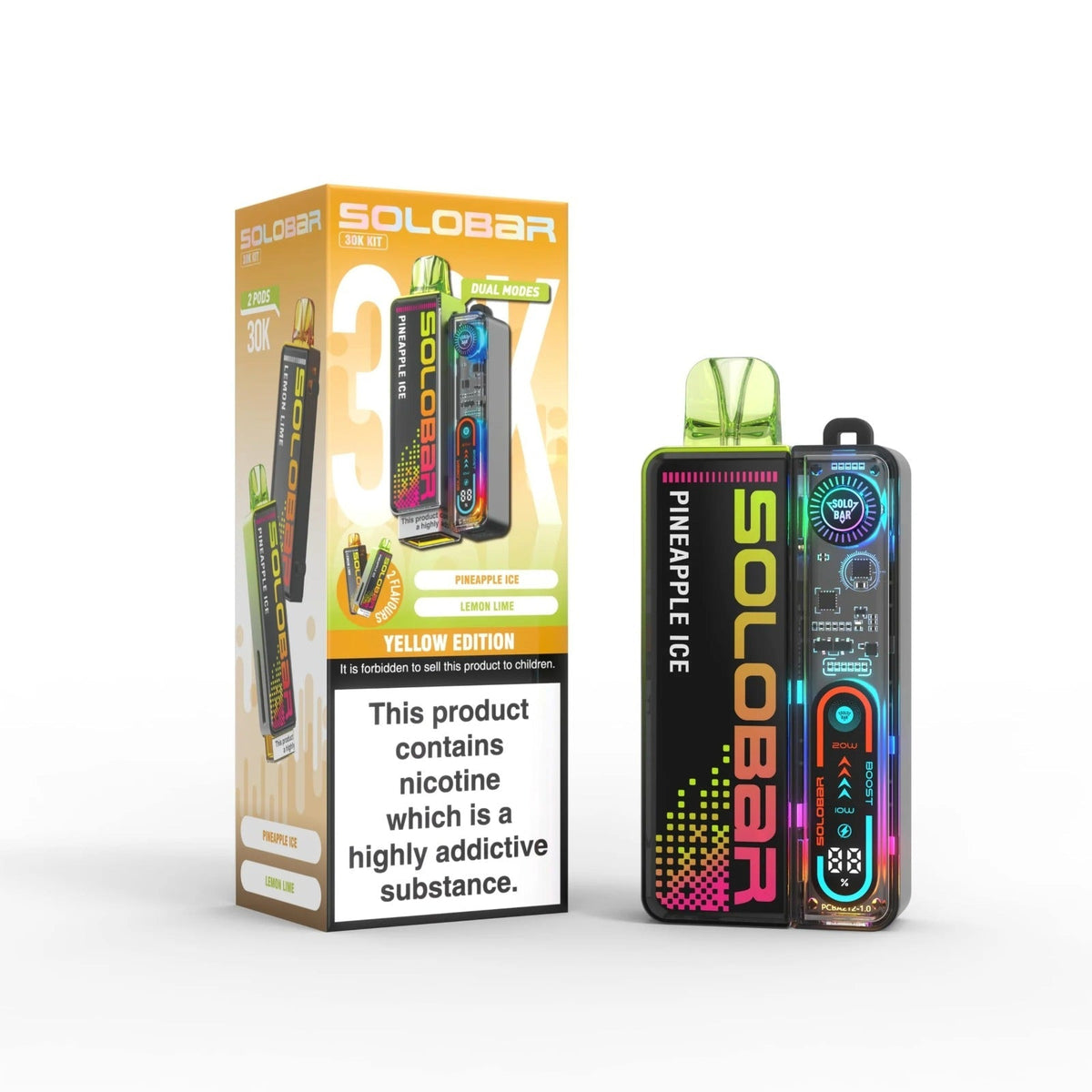 SOLOBAR 30K PREFILLED POD VAPE KIT | Only £10.99 | Any 3 For £33 | only £11.99 | Cheapest Vape Shop in Uk