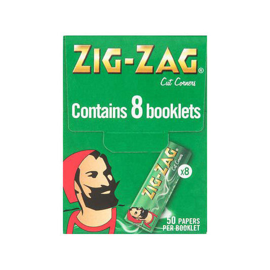 Zig Zag Green 8 Paper | only £1.07 | Cheapest Vape Shop in Uk