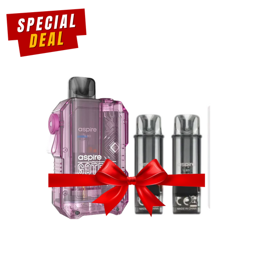 Aspire Gotek X - Pod Kit + Pack of 2 Gotek Replacement Pods | only £9.49 | Cheapest Vape Shop in Uk