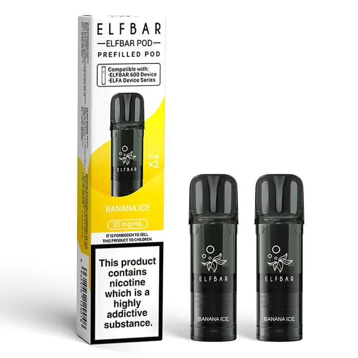 Elf Bar 600 Prefilled Pods (Pack of 2) - Box of 10 | only £32.99 | Cheapest Vape Shop in Uk