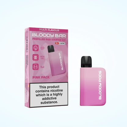 Bloody Mary Bloody Bar 3000 Puffs Prefilled 5-in-1 Starter Kit | Only £9.99 | Buy Kit Get Pod Free| Cheapest Vape Shop in Uk