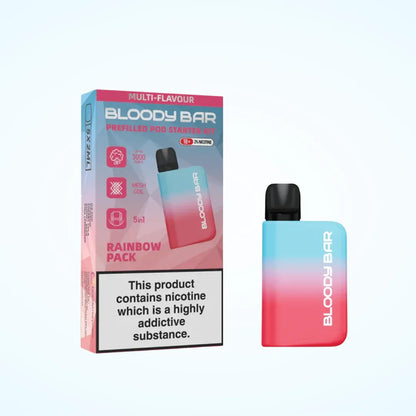 Bloody Mary Bloody Bar 3000 Puffs Prefilled 5-in-1 Starter Kit | Only £9.99 | Buy Kit Get Pod Free| Cheapest Vape Shop in Uk