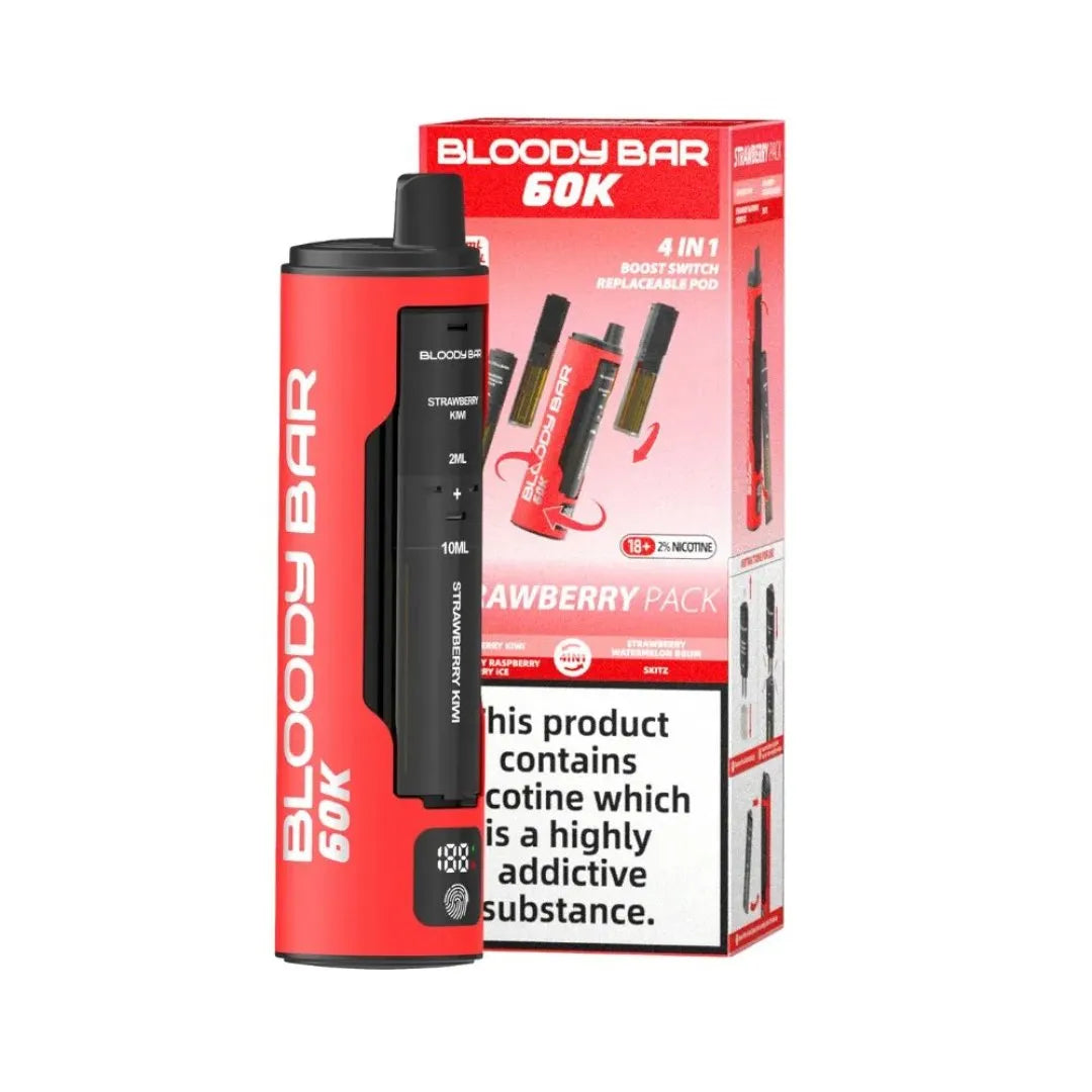 Bloody Bar 60K Puffs Prefilled Pod Kit-Box of 5 | only £51.99 | Cheapest Vape Shop in Uk