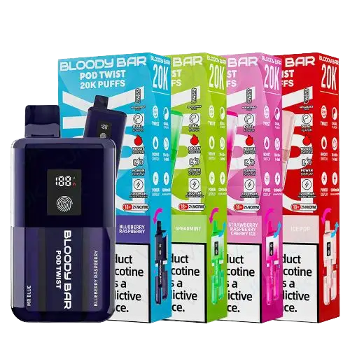 Bloody Bar Pod Twist 20K Prefilled Pod Kit -Box of 10 | only £73.99 | Cheapest Vape Shop in Uk